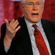 Former US Senator Mike Gravel during a Democratic presidential primary debate in 2007